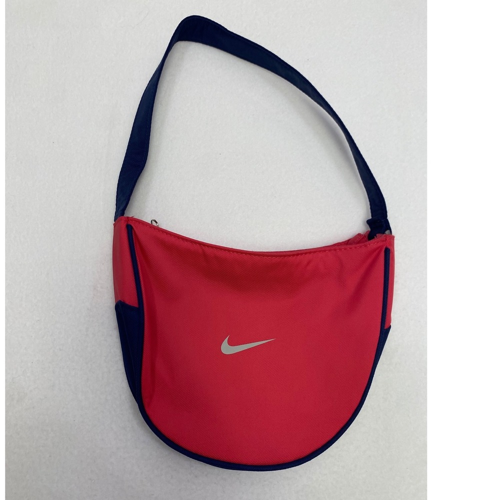 Nike Red Navy Swoosh Small Shoulder Bag Purse‎ Crossbody Adjustable Strap